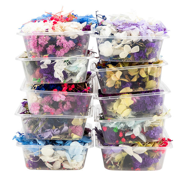 1 æske tørrede blomster DIY tilbehør Aromaterapi lys Epoxy Resionesize