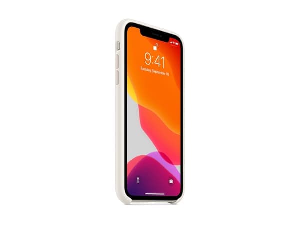 Silikonbeskyttelsesdeksel kompatibelt med iPhone 11 (hvit) Hvit silikon