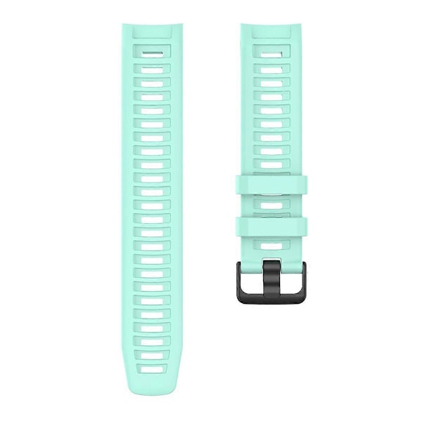 Silikon Armband för Garmin Instinct Tactical/Instinct Tide/Instinct 2/Instinct Armbandsrem med Svart Spänne Teal