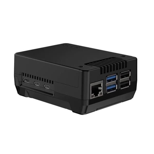 For 5 NEO 5 M.2 NVMe PCIE-kabinett med integrert kjøleribbe for