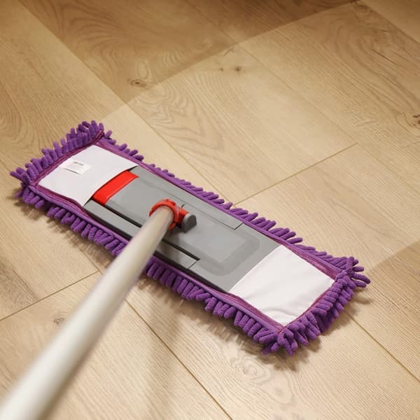 4x erstatningsbetræk til gulvmoppe - Mikrofiber Chenille moppebetræk til grundig rengøring af din stue