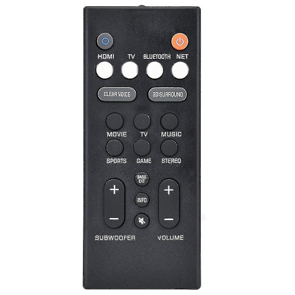 Yas-109/yas-209 Ersatt fjärrkontroll för Front Surround System Ats-2090 Ny