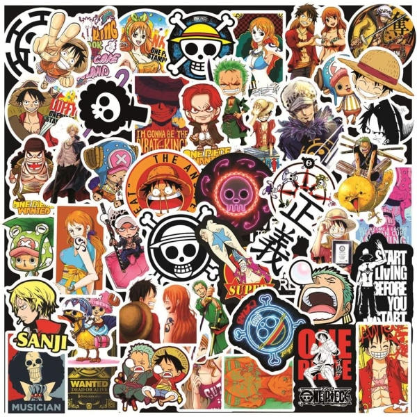 100 st One Piece-klistermärken
