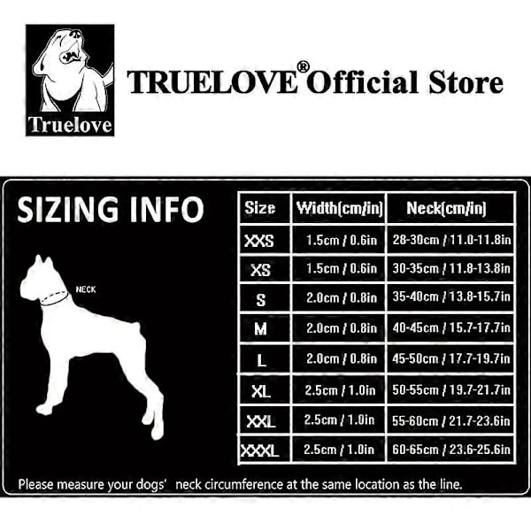 Truelove Justerbar Mesh Polstret Hundehalsbånd 3M Reflekterende Nylon Hundehalsbånd Holdbart Kraftigt til alle racer al slags vejr 8 størrelser fuchsia M