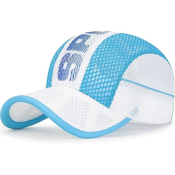 Barnecaps for gutter og jenter, sommer solhatt, justerbar snapback trucker caps for 4-8 år, hvit