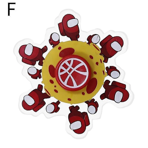 Fidget Spinner Anime Springande Fingertoppsgyro Stressreducerande Fidget Hand Spinner Fokusleksak Among Us Red