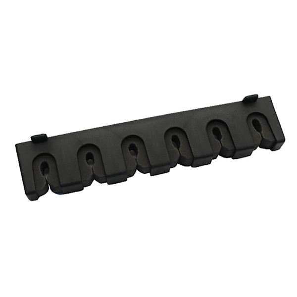 Fiskestangholder 6-stangs holder Vertikal stangholder Vægmontering sort one size