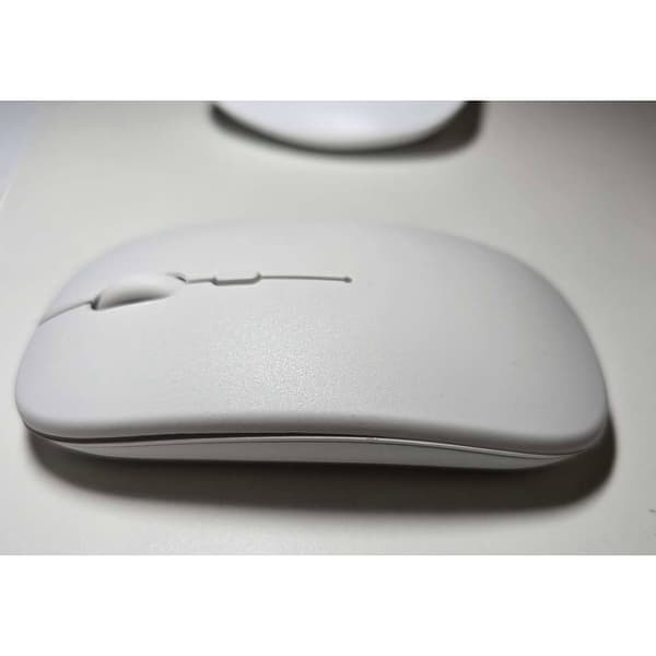 2.4G Trådløs Mus - Lydløs Optisk Computermus Hvid Vit