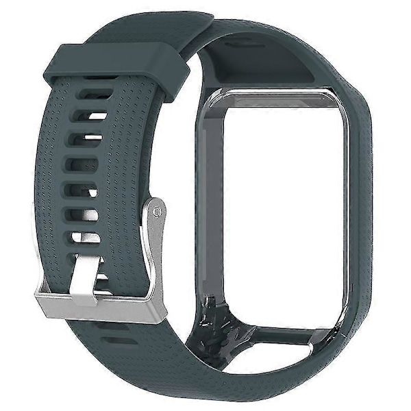 Silikone Udskiftnings Urrem Håndledsbånd til TomTom 2 3 Serie Runner 2 3 Spark Serie Golfer 2 Adventurer GPS Ur Cyan-blue