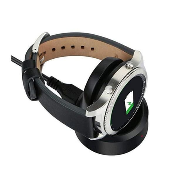 Lader for Samsung Gear S3, ladestasjon med USB-kabel for Gear S3