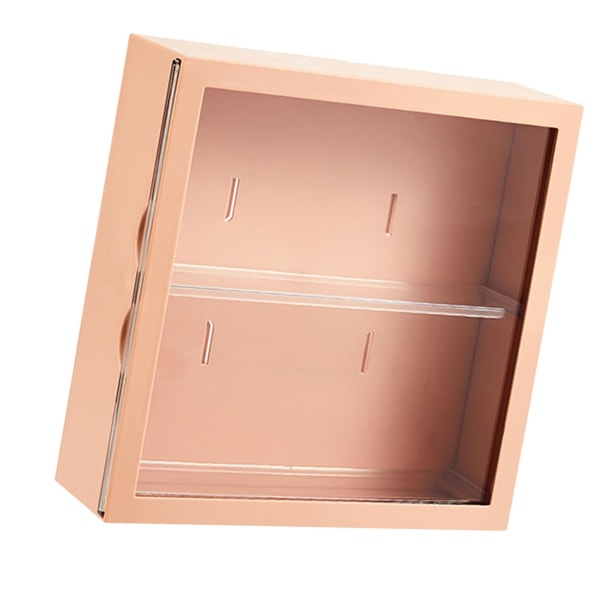 Vægmonteret udstillingsmontre Blind Box Figurer Display Case Håndværk Opbevaringsdisplay Stativ Støvfri Dukke Legetøjsopbevaringsboks Milk Coffee