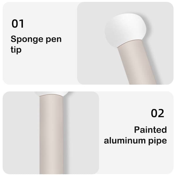 1. Gradient Skygge Penn Dot Børste Svamphode Neglekunst Br Rosa one size