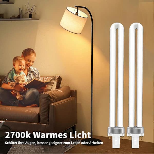 G23 2-pin 11W CFL, Varmhvit 2700K, 890LM, 2-pakning