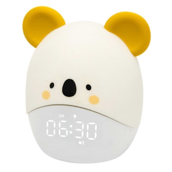 Koala Björn Väckarklocka Student LED Digital Sängklocka Barns Sovrum Studierum Tecknad USB Elektrisk