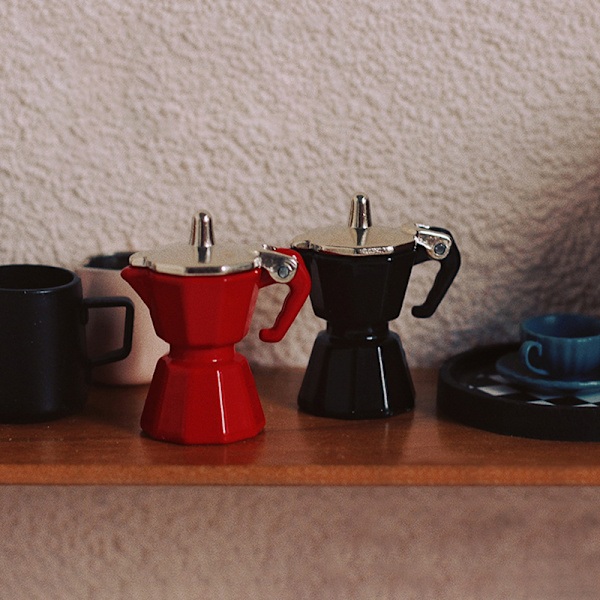 Miniature Scene Legetøj Simulation Mini Kaffekande Dukkehus Kaffe Rød ONESIZE Red