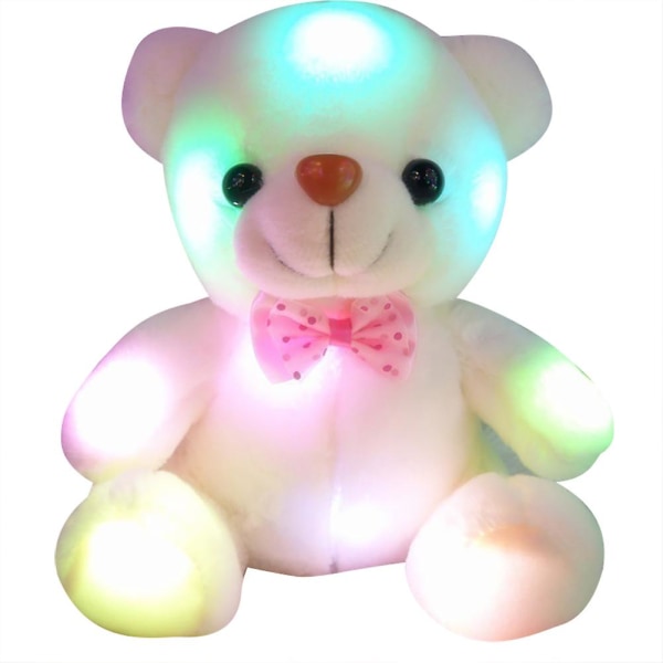 Plysch Lysande Teddy Bear Led Luminous Plysch Toy Bear Barnpresent