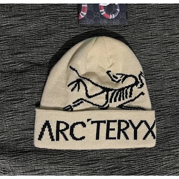 Arc'teryx Bird Word Toque Grå Void Ullmössa Unisex Varm Vinter Khaki khaki