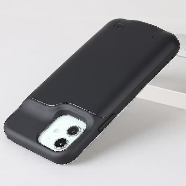6500mah Batteriladeetui for Iphone 12/12 Pro, Oppladbart Full Pakke Bærbart Eksternt Batterietui Blå Svart