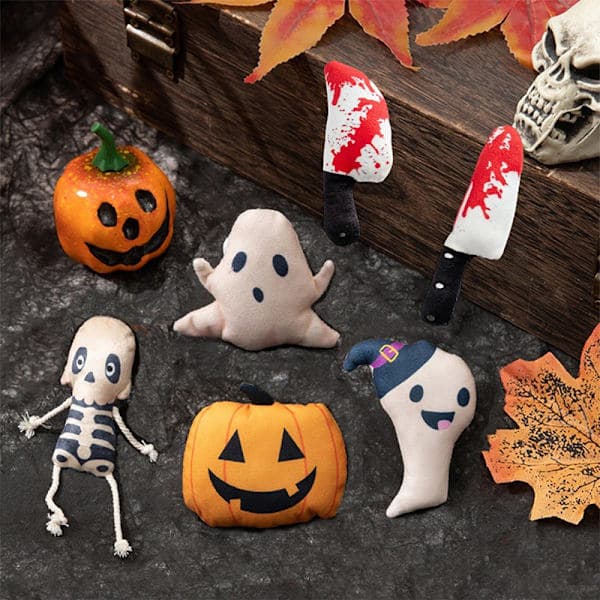 Kæledyr Halloween Flagermus Edderkop Formet Kat Katteurt Legetøj Katteurt Orientering A4 A4