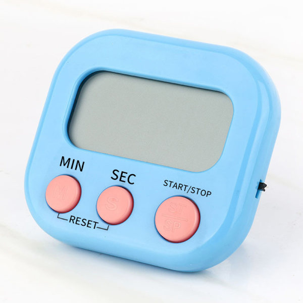 Timer Gym Kök Påminnelse Elektronisk Timer Digital Stoppur T vit 71*22*63mm white