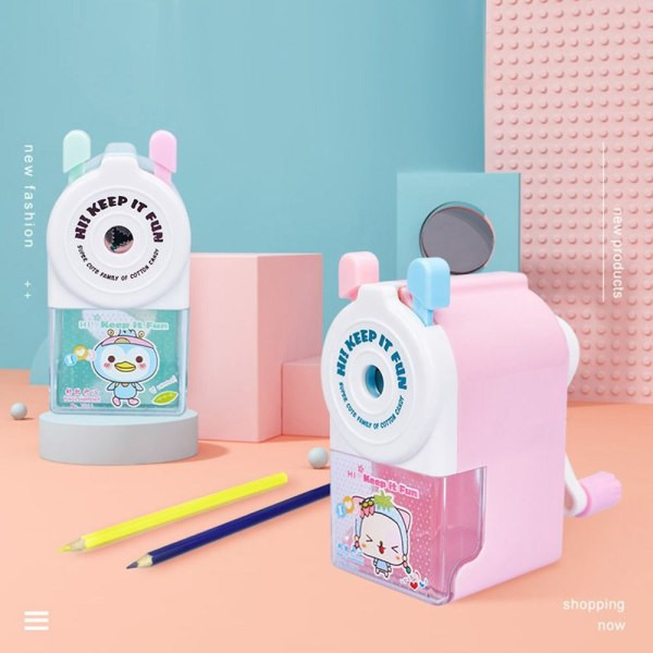 Blyantspidser går automatisk ind i bly PINK Pink Pink