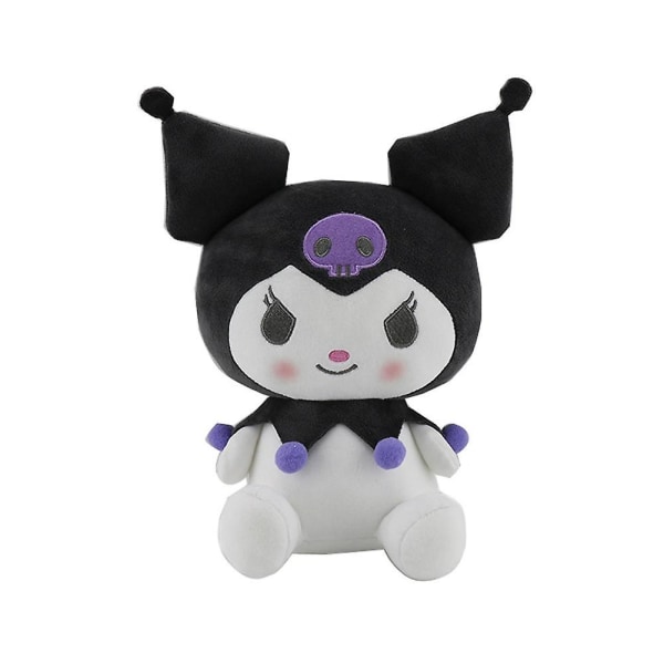 25 cm Kawaii Kuromi plysch, tecknad figur, prinsessklänning, söt och mjuk docka, present till flickor One-Size A