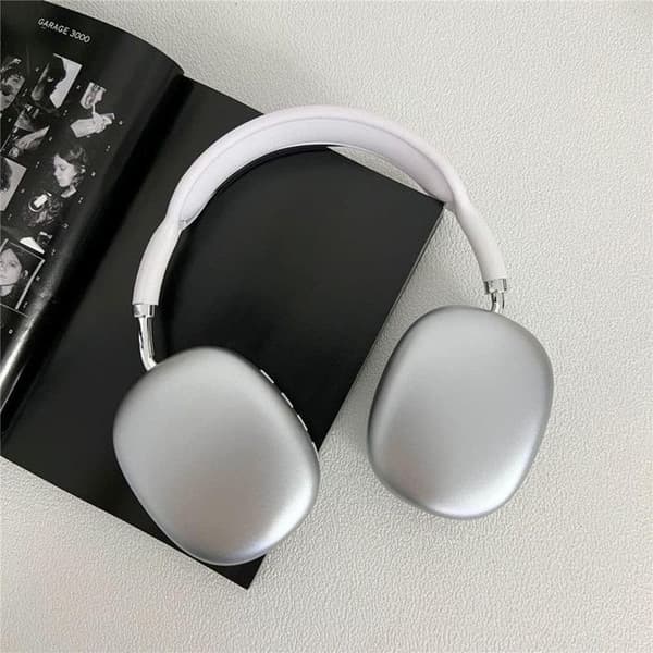 P9 Trådløse Bluetooth-hodetelefoner med mikrofon og støydemping (Hvit)