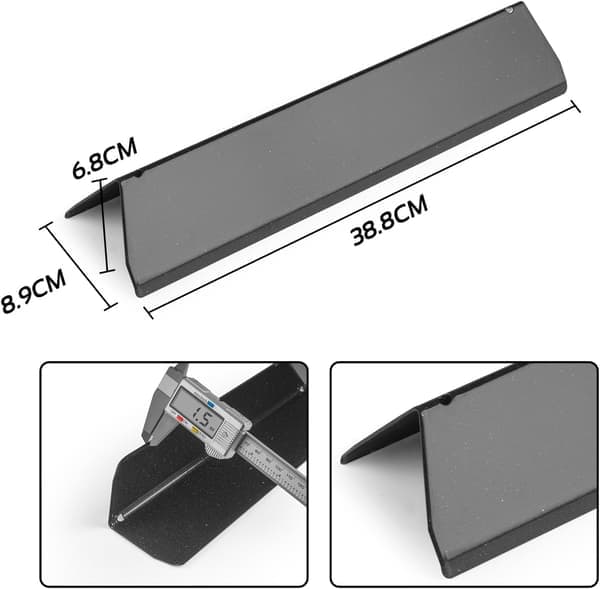69785 Grillbrenner + 7635 Flavorizer-stenger for Weber Spirit I/II 200 (E210/E220/S210), 15,3\" 7635-3PCX