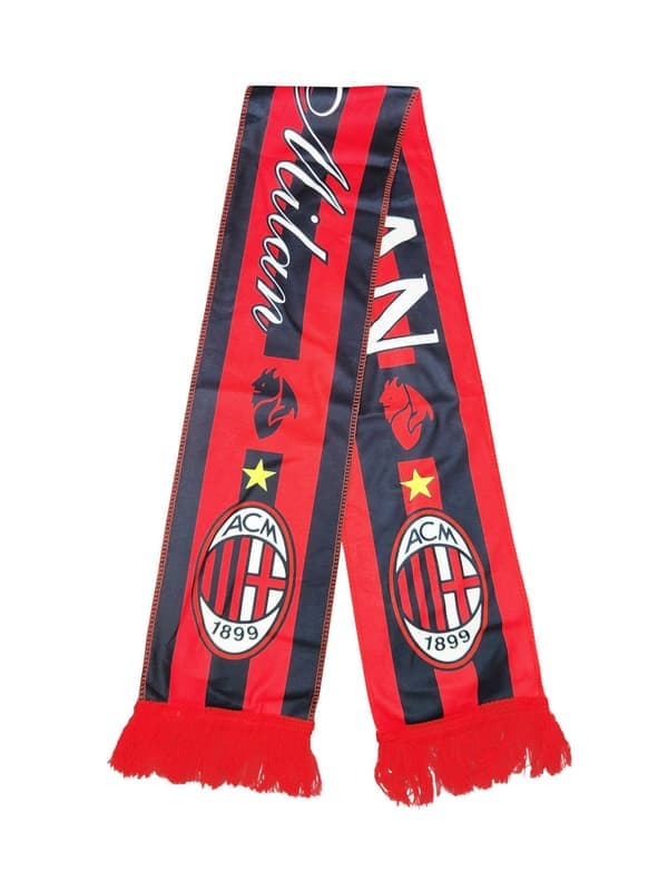 Fotballskjerf i bomull med tilpassbare designalternativer [JUN] Ac milan