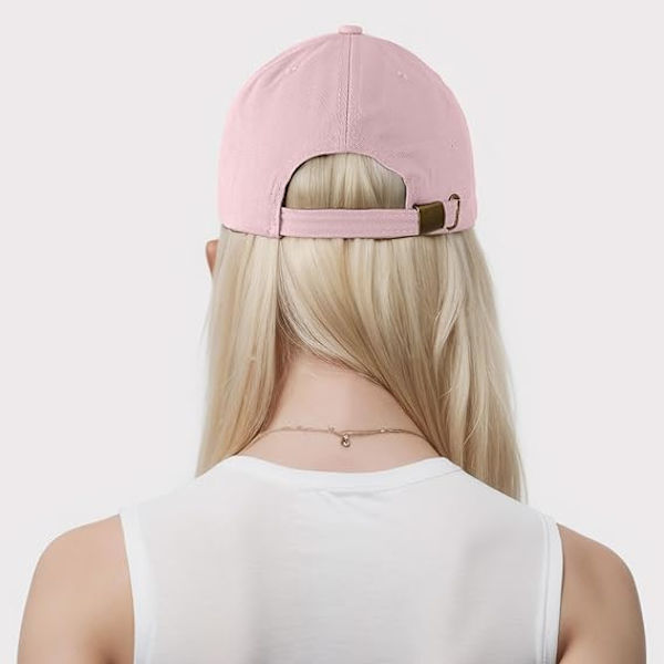 Baseballkeps för tonårspojkar - Broderade basebollkepsar Klassisk remkeps Justerbar sommar solkeps Tonåringar Pink