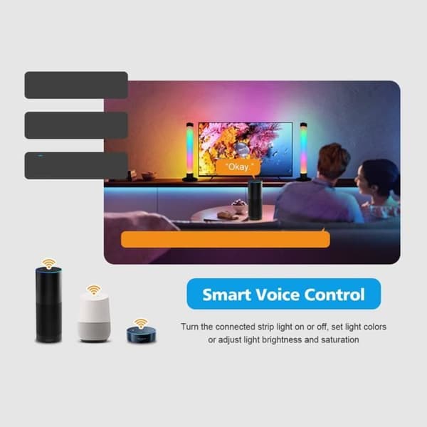 Skrivbordslampa - Smart LED - WiFi - Appstyrning - Lila