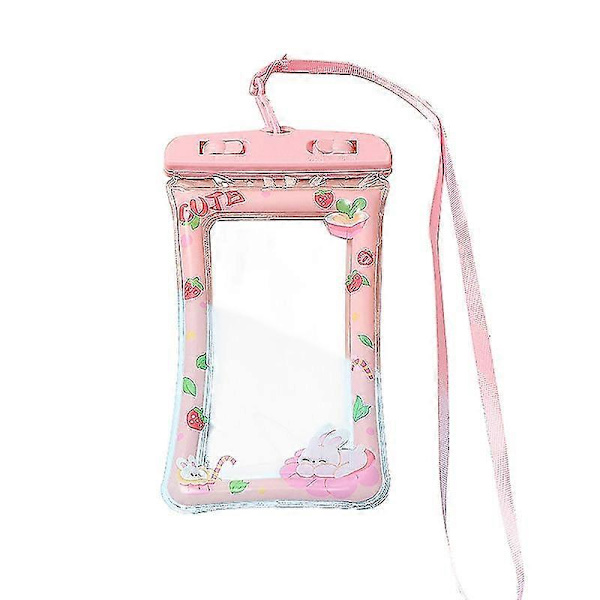 Svømme Taljetasker Vandtæt Bæltetaske Til Telefon Dykning Mavebælter Strand Pink