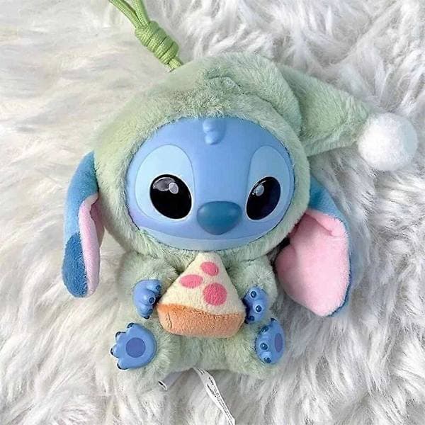 Miniso Stitch Eat Something Before Sleep Series Vinylfigur - Bekräftad Blind Box Pizza Pizza