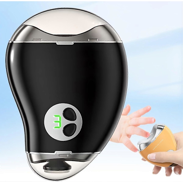 2 i 1 Elektrisk Polerande Automatisk Nagelklippare, 2025 Uppgraderad Elektrisk Nagelklippare för Bebisar och Vuxna, Nagelklippare Nagelfil Black