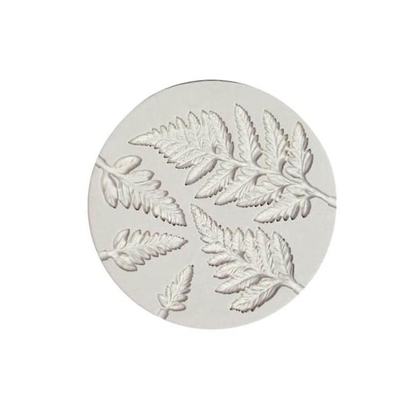 2 x DIY Bräkenblad Silikonform för Kakor Köksfondant Cupcake Choklad Bakverktyg