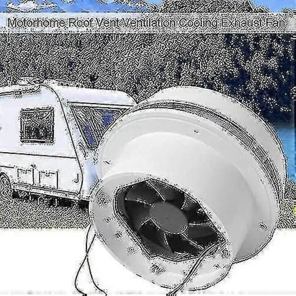 Eksosvifte for bil 12V Bobil Takventilasjon Kjøling Eksosvifte Stille