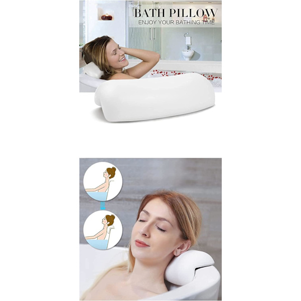 Kylpyammeen tyyny Kylpytyynyt Niskatuki Mukavuus Spa Kylpyammeen tyyny Imuukupilla Luxus Vedenpitävä Kylpytyyny Pään tuki Niskatuki