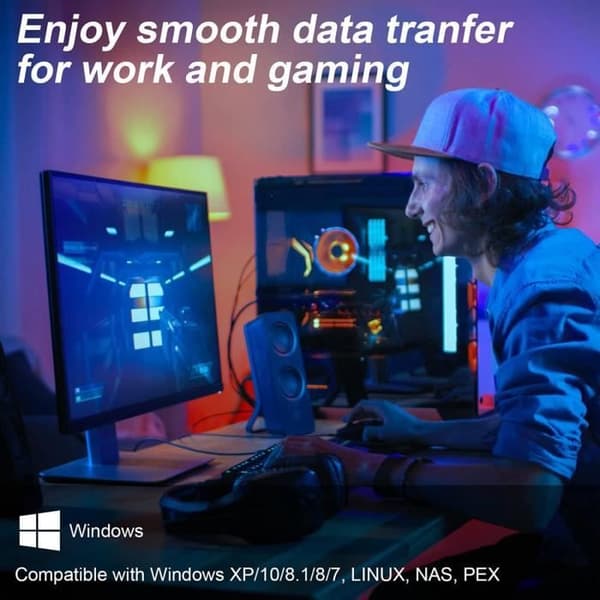 82571 PCI-E x4 Gigabit Dual Port Server-nätverkskort för stationär dator EXPI 9402PT