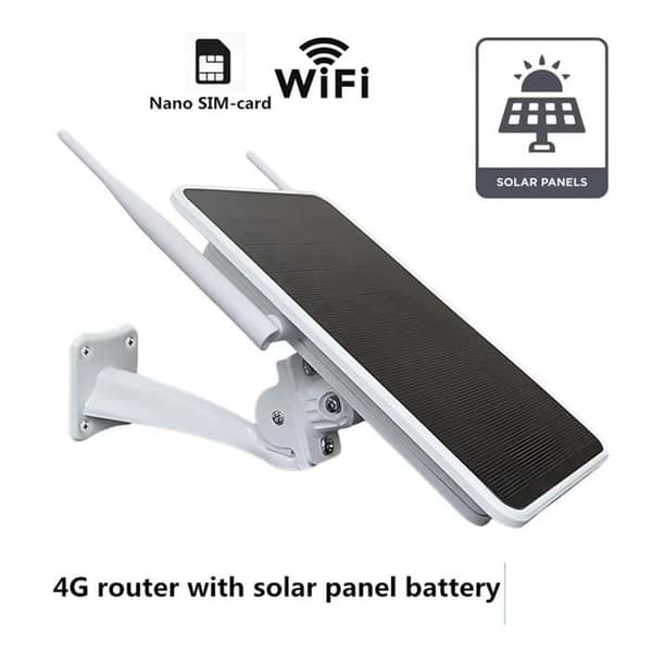 6W 4G Solcellsrouter, WiFi-repeater, Solcellsdriven 4G-router, allt-i-ett-set, vattentät