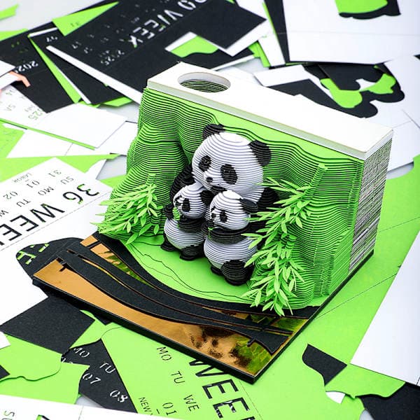 Timepiece Kalender 2026 Bordkalender 3D Afrivningskalender Pa A
