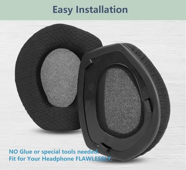 Erstatningsøreputer for hodetelefoner - Sennheiser HDR165 HDR175 RS165 RS175 - Mesh-stoff + hodebånd