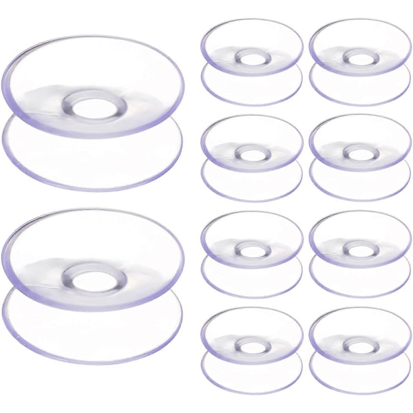 10 st 30 mm dubbelsidiga sugkoppar för glas och plast
