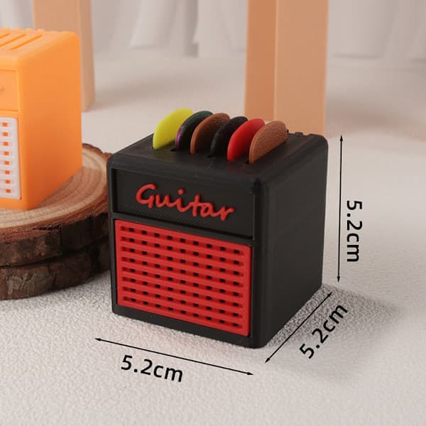 3D-printet plekterholder med 5 plektre A3 A3