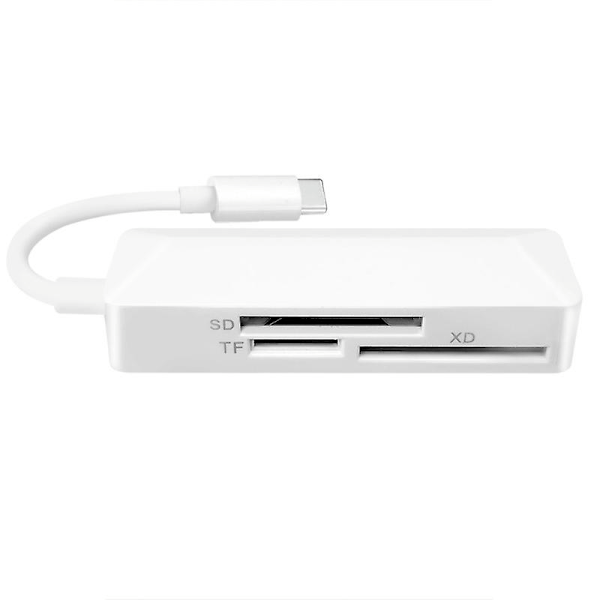 USB-C Kortlæser TFSD XD 3-i-1 Kortlæser til Laptop Telefon Tablet {DB}