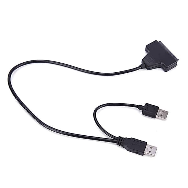 2017 Digital USB 2.0 til SATA-konverteradapterkabel for 2,5 SA Svart 5cm*4cm*1cm