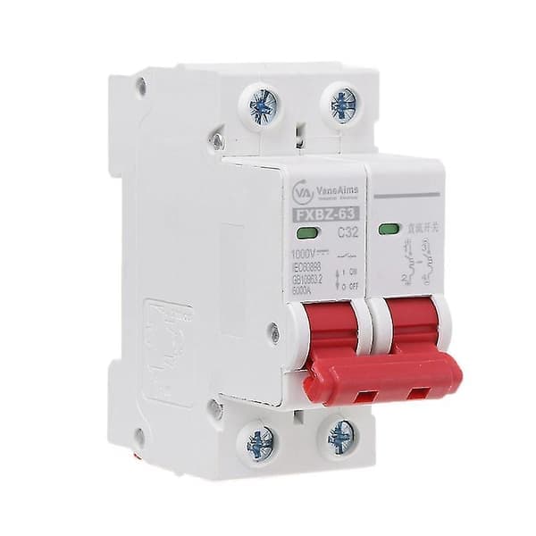 2p DC 1000V Solcelle Miniature Strømafbryder 10A/16A/32A/50A/63A DC Fotovoltaisk MCB (Størrelse: 32A)