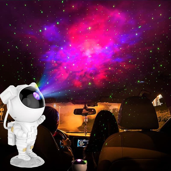 Star Projector Night Lights, Astronaut Galaxy Space Projector, 3d Starry Nebula Night Lights Med Timer Og Fjernbetjening Til Børneværelse Soveværelse Projektor Dec.