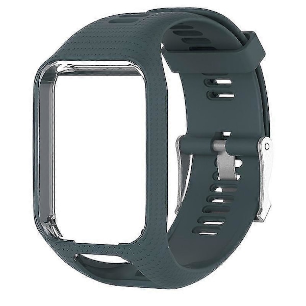 Silikone Udskiftnings Urrem Håndledsbånd til TomTom 2 3 Serie Runner 2 3 Spark Serie Golfer 2 Adventurer GPS Ur Cyan-blue