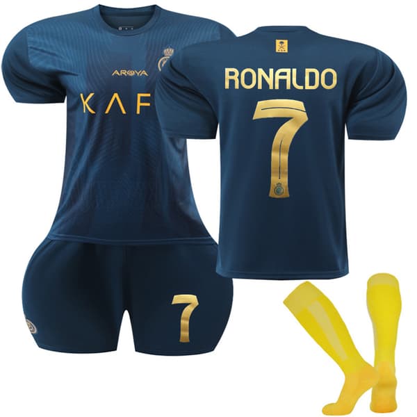 23-24 Al-Nassr FC Udebane Børnefodbolddragt Nr. 7 Ronaldo 28 28