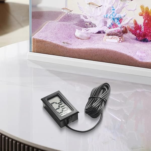 4-pack termometer 2m sondsensor kylskåp akvarium digital LCD med extern för vinkällare